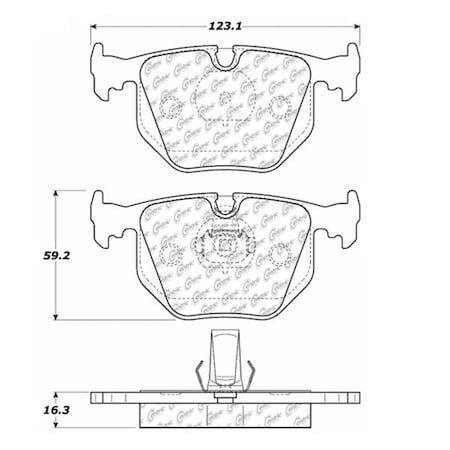 Centric Parts Centric Premium Pads, 300.06830 300.06830